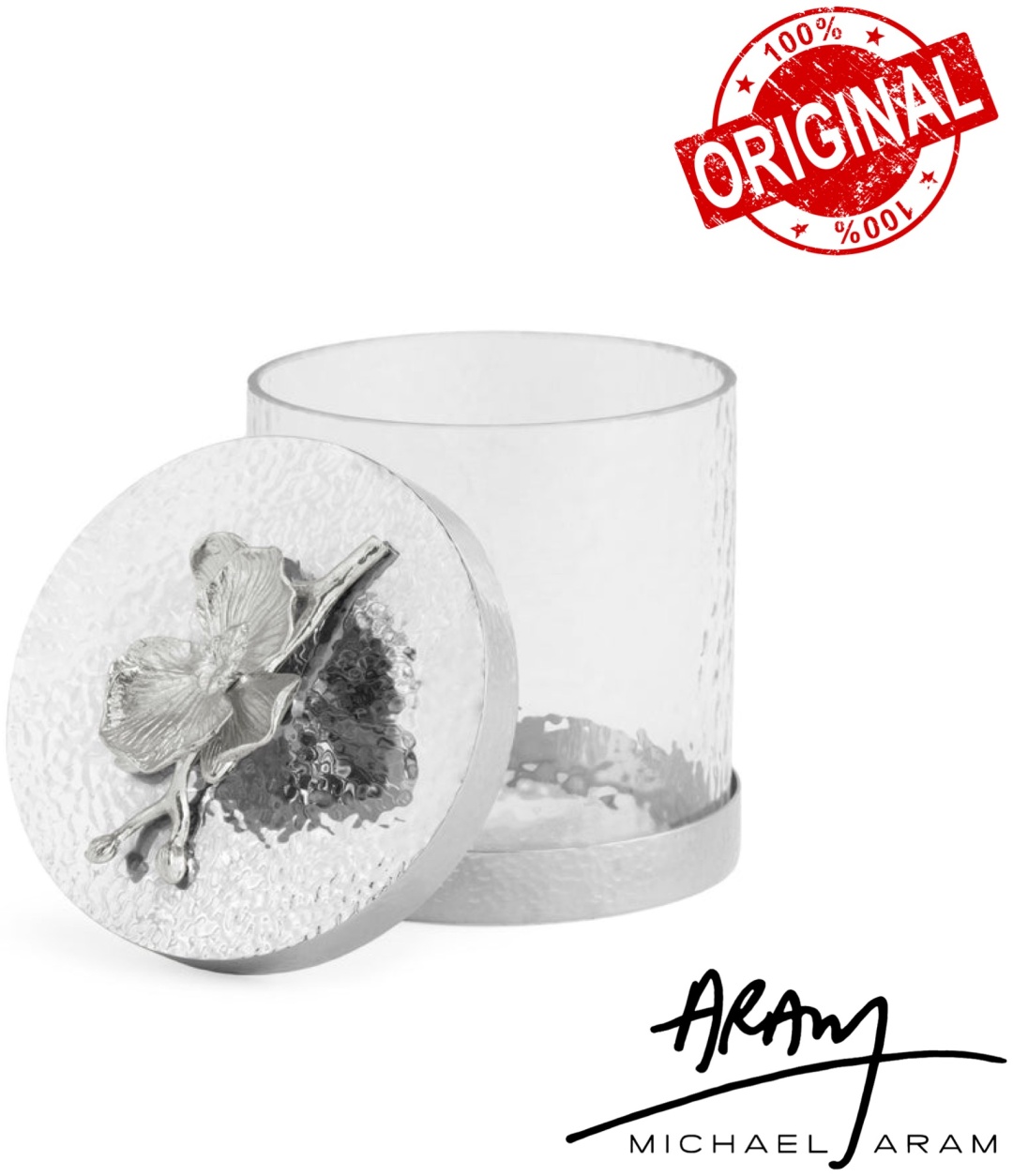 MICHAEL ARAM банка White Orchid XS , стекло, сталь