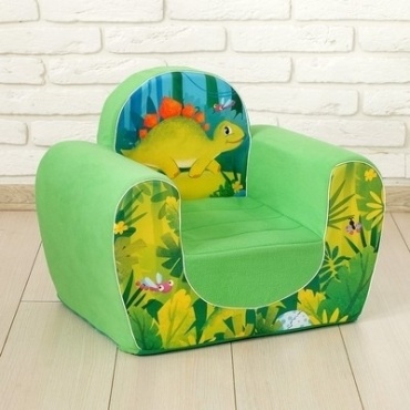 Zabiaka диван-игрушка Динозавры 43x50x50 см, зеленый