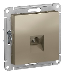 Телефонная розетка Systeme electric 300200557_, золотистый