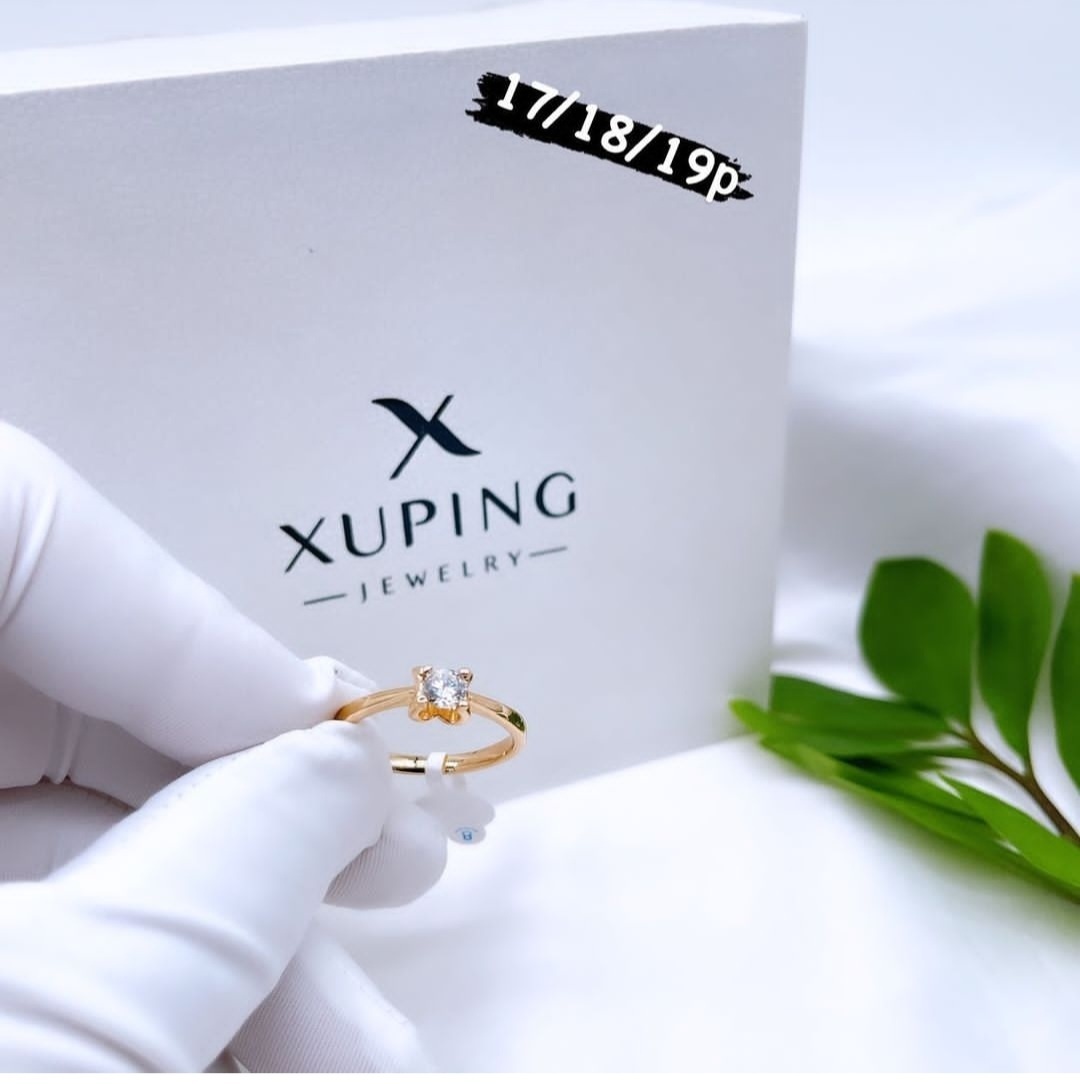 Кольцо Xuping Jewelry размер 18 медь, стекло