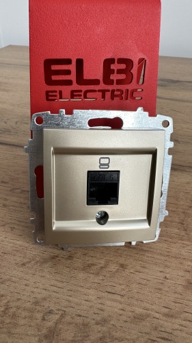 Компьютерная розетка (RJ45) Elbi Zena vega розетка компьютерная cat6 м+к 609011400247 титан, золотистый