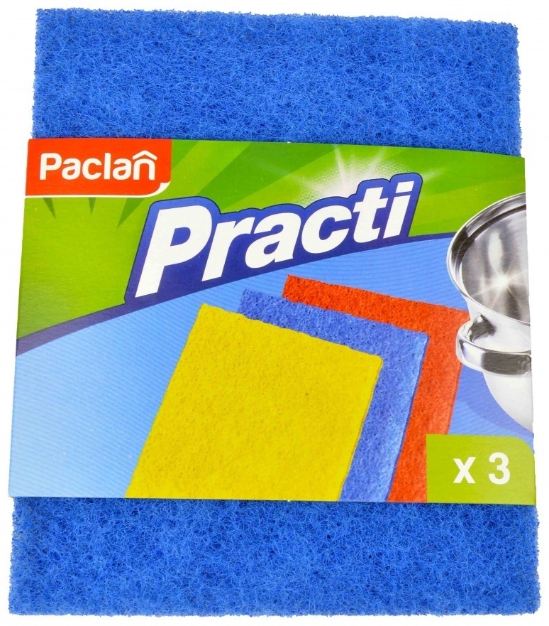 Тряпка универсальная Paclan Practi 3 шт, абразив