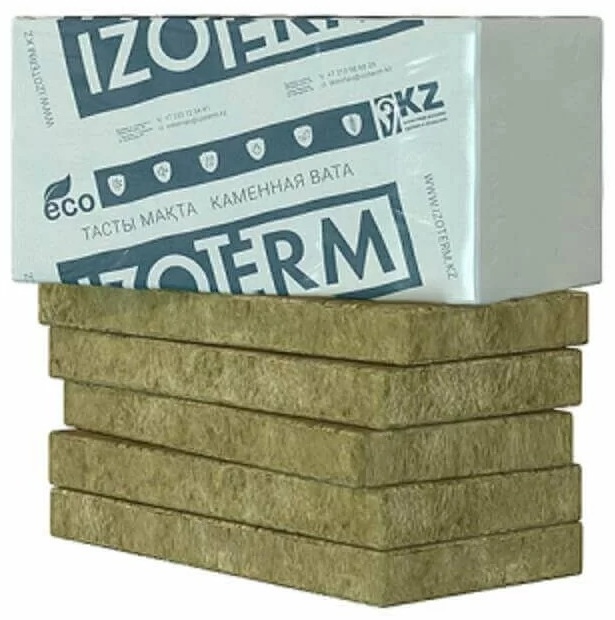Купить Минеральный утеплитель IZOTERM каменная вата П125 1000x600x100 ...