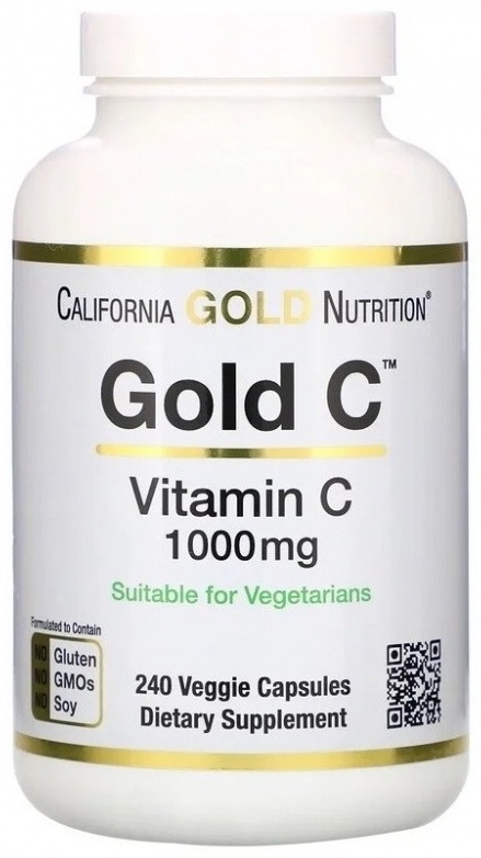 Купить California Gold Nutrition Gold C Vitamin C 1000 мг капсулы 240 ...