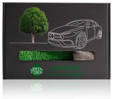 Тряпка для зеркал и стекол Greenway AUTO 2 шт, микрофибра