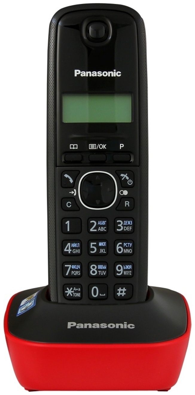 Радиотелефон Panasonic KX-TG1611RUR красный