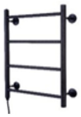 Полотенцесушитель электрический ОЛИМП Elpst4l-4060-black-m, лесенка 40x60 см