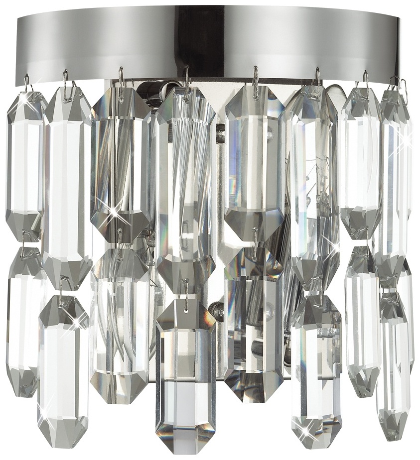 Светильник настенный Odeon Light E14 40 Вт серебристый, прозрачный