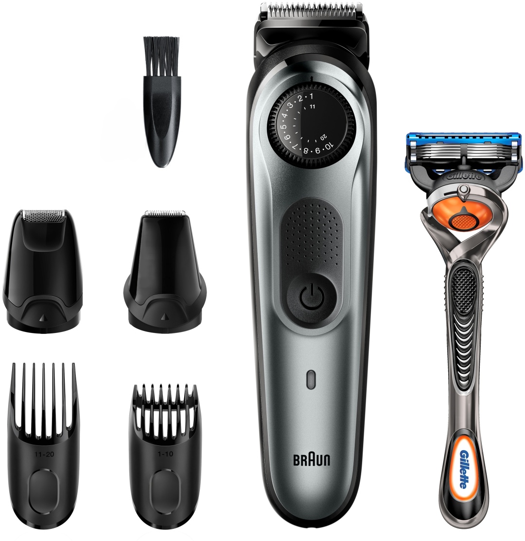Braun триммер BT7220 серебряный