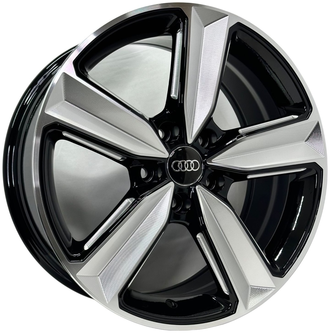 Yixing 0177WW 7.5x17/5x112 D66.5 ET35 4 диска черный, серебристый