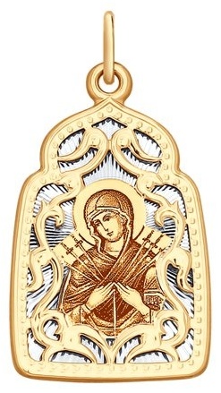 Икона SOKOLOV 1041344 вес 1.93 г золото, без вставок