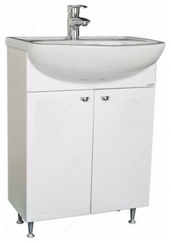 Тумба без раковины DOMINO Home&Horeca Уют Классик 60, 51x85x42.5 см, белый