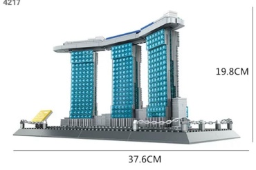 Конструктор Wange Architecture 4217, деталей 881 шт