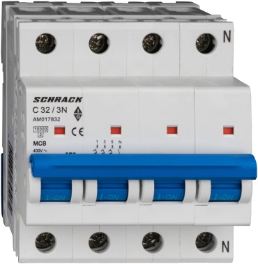 Schrack Technik автоматический выключатель 4P 32 A, 10 кА, 400 В