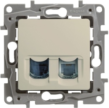 Legrand Etika 2хRJ45 5eUtp слонов.кость 672355