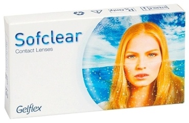 Контактные линзы Gelflex Sofclear прозрачный -20 кривизна 8.6 на месяц 6 шт