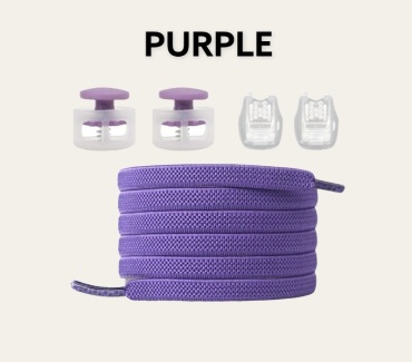 SHOELACES SLH DET -5 фиолетовый 100 см