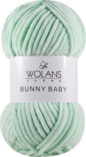 Моток WOLANS Bunny Baby 100-23 Мятно-зеленый 120 м 100 г
