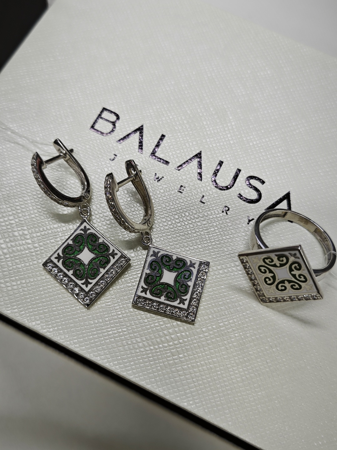 Balausa Jewelry E123-2(1-9) 17р вес 9 г серебро, фианит