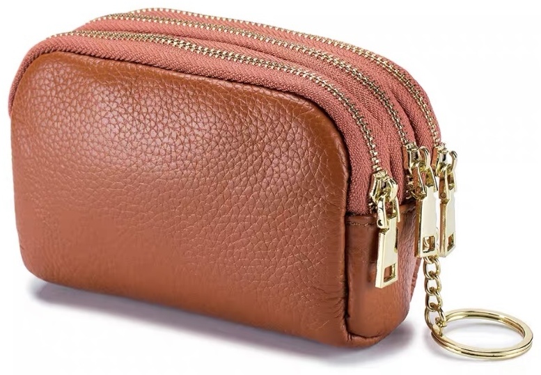 Кошелек Omg shop натуральная кожа оранжевый