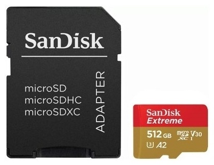 Карта памяти SanDisk Extreme SDSQXA1-512G-GN6MA 512GB