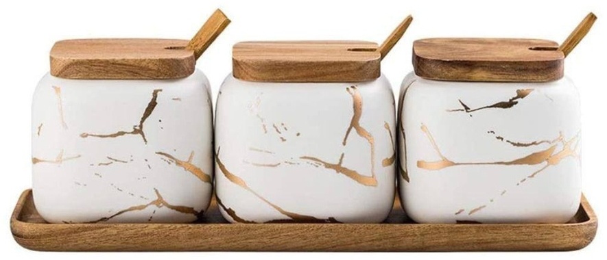 GLASS WARE набор для специй 2208650, керамика, дерево