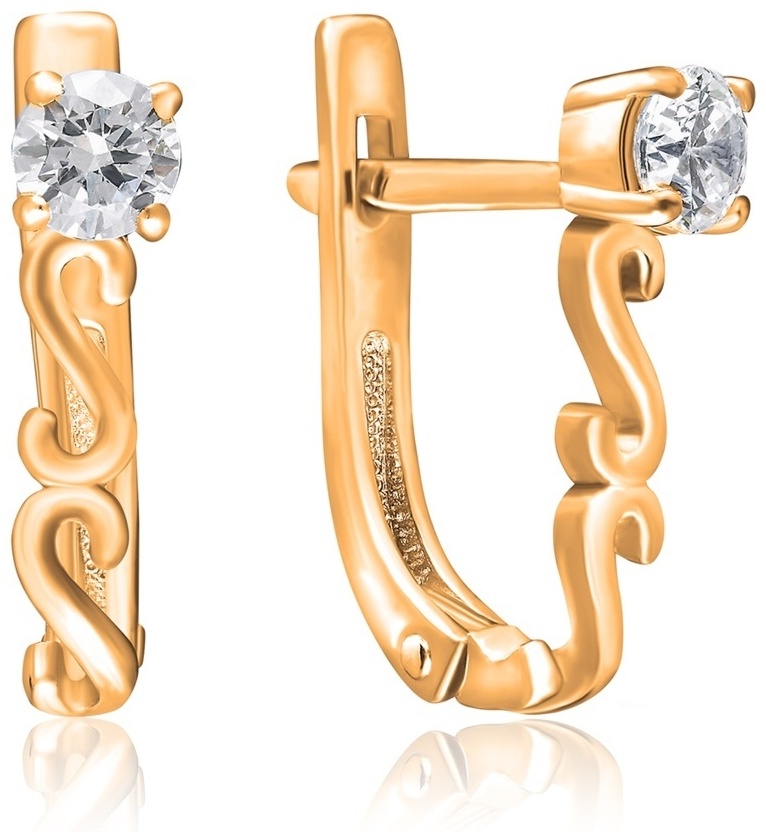 Серьги Lucente Silver 41-0363 вес 1.92 г серебро, фианит
