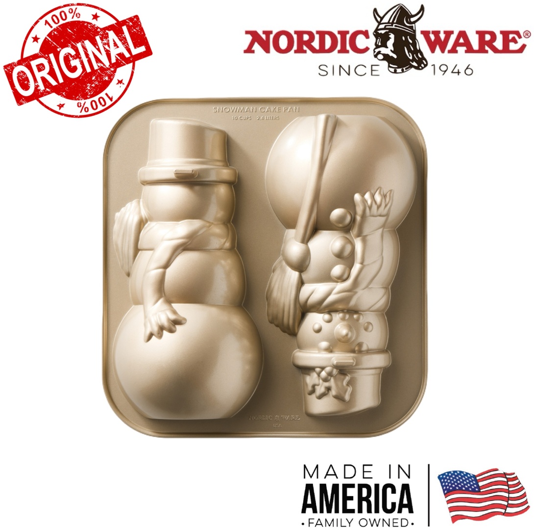 NORDIC WARE USA форма 3D Snowman, металл