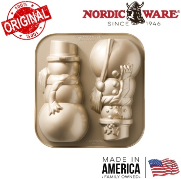 NORDIC WARE USA форма 3D Snowman, металл