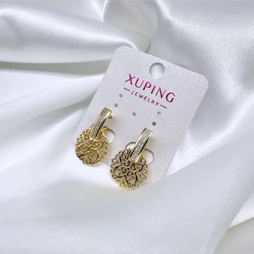 Серьги Xuping Jewelry медицинское золото, фианит