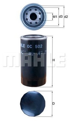 MAHLE масляный фильтр OC 502