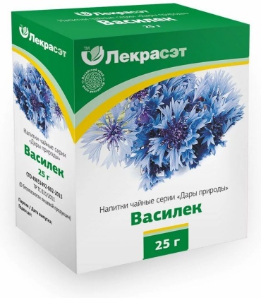 Лекра-Сэт цветки Василек синий 25