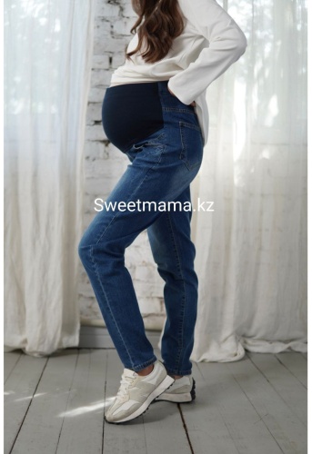 Джинсы джинсы-мом Sweetmama.kz синий