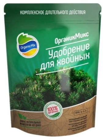 Organic Mix гранулы Удобрение для хвойников л 0.2 кг