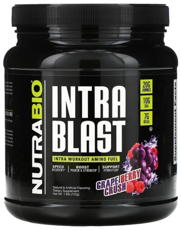 NutraBio Labs Intra Blast Intra Workout Amino Fuel Сок из виноградных ягод 722 г