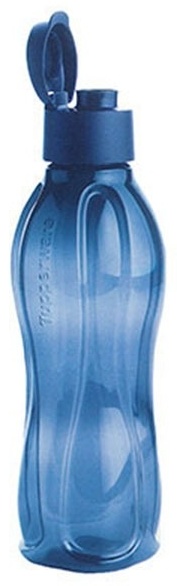 Бутылка Tupperware 0.5 л синий, флип-топ, пластик