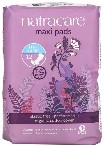 Natracare прокладки Maxi Pads Super 12 шт