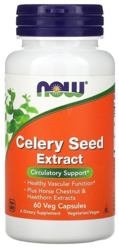 NOW Celery Seed Extract капсулы 60 шт