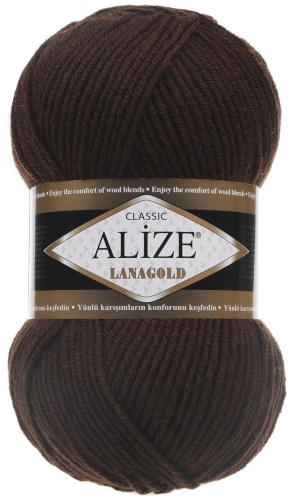 Моток Alize Lanagold шоколад 240 м 100 г