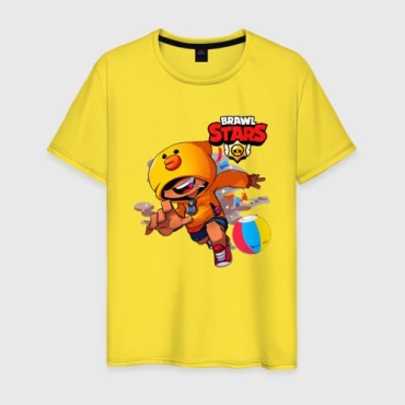 Футболка Бравл Старс Леон Салли Brawl Stars TMH_TREND.KZ желтый