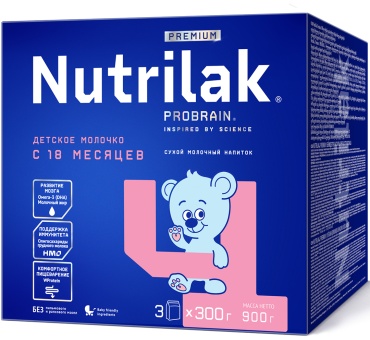 Nutrilak Premium 4 с 18 месяцев 900 г