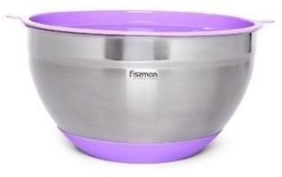 Миска Fissman 16х16 см, сталь, 1 шт
