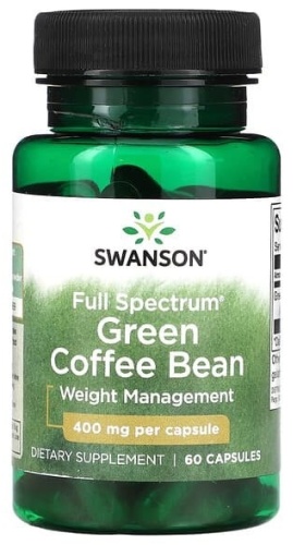 Swanson Зеленые кофейные зерна Full Spectrum, 400 мг капсулы 60 шт