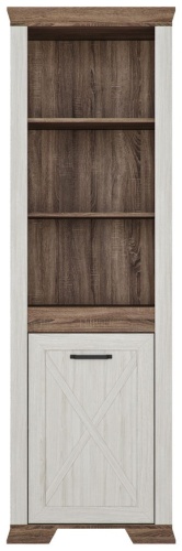 Шкаф-витрина PROMATRAS Марсель 1DL, МДФ, ЛДСП, 66.5x45.5x210.5 см