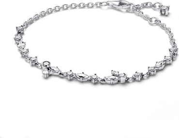 PANDORA «Сияющий гербарий» 592631C01-16 длина 16 см, вес 3.63 г серебро, плетение отсутствует