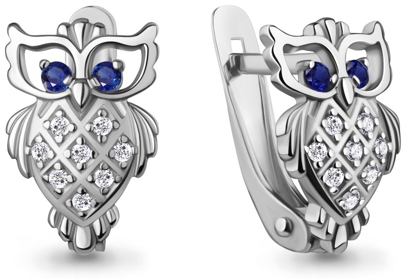 Купить Серьги Lucente Silver 490032Н вес 1.78 г серебро, фианит в ...