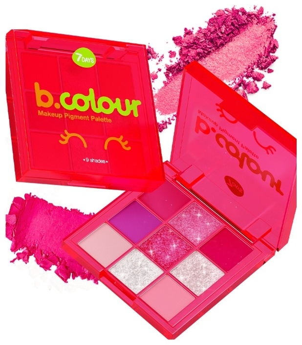 7DAYS тени прессованные B.Colour 01 Electric
