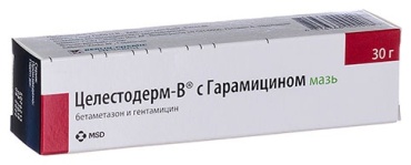 Целестодерм-В с гарамицином мазь 1 мг 30 г