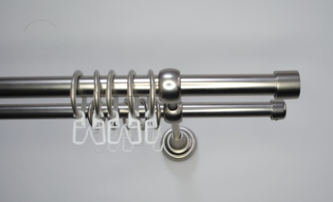 Карниз DSA-decor круглый двухрядный серый 240 см
