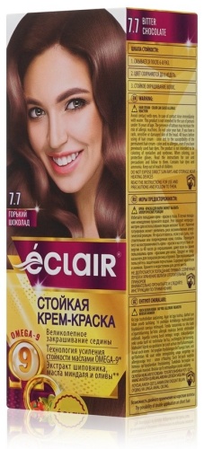 Eclair Omega 9 7.7 горький шоколад крем-краска 110 мл